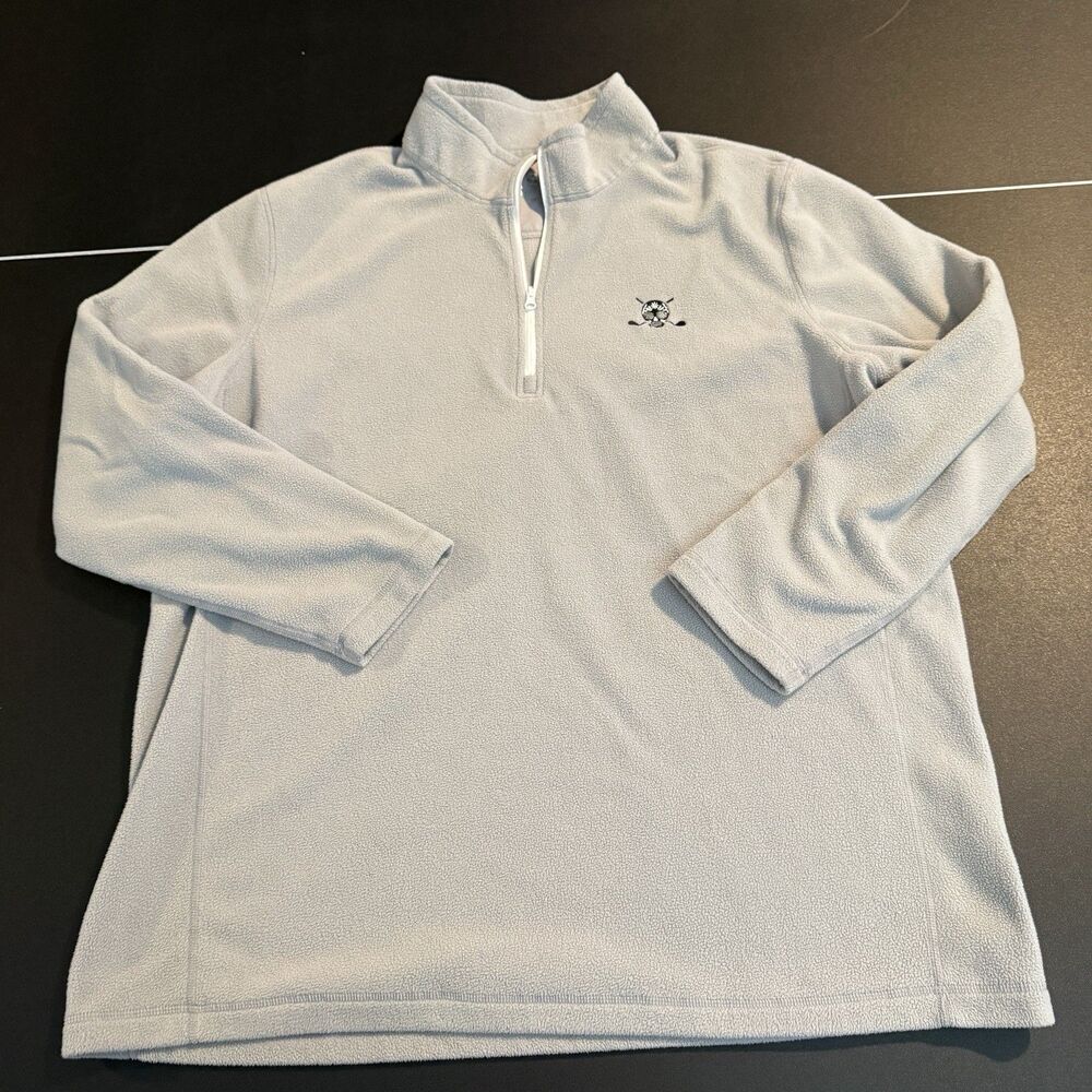 Chuco Golf Sugar Skull Quarter Zip Fleece Pullover 2XL